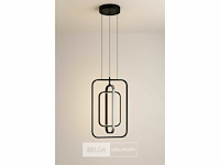 Led hanglamp - 5835/3 - 45w - zwart - in hoogte verstelbaar - rechthoekig design - afbeelding 4 van  4