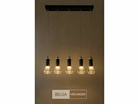 Led hanglamp - b029/5 - 3000k - warm wit - 600 mm - in hoogte verstelbaar - zilver - afbeelding 3 van  5