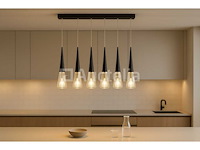Led hanglamp - b043/5 - 3000k - warm wit - 600 mm - in hoogte verstelbaar - zilver - afbeelding 2 van  4