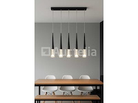 Led hanglamp - b043/5 - 3000k - warm wit - 600 mm - in hoogte verstelbaar - zilver - afbeelding 4 van  4