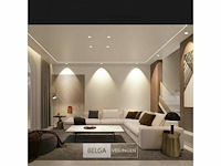 Led hanglamp - b060/6 - 3000k - warm wit - ø350 mm - in hoogte verstelbaar - zilver - afbeelding 4 van  5