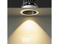 Led hanglamp - b060/8 - 3000k - warm wit - ø400 mm - in hoogte verstelbaar - zilver - afbeelding 1 van  6