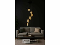 Led hanglamp - b063/6 - 3000k - warm wit - ø350 mm - in hoogte verstelbaar - zilver - afbeelding 1 van  6