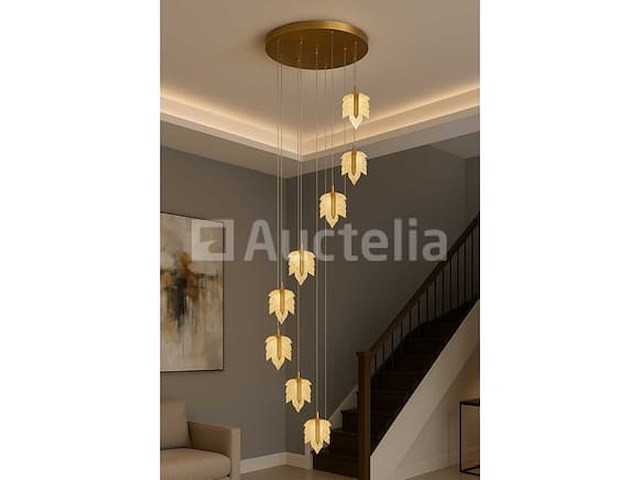 Led hanglamp - b063/8 - 3000k - warm wit - ø400 mm - in hoogte verstelbaar - zilver - afbeelding 2 van  4