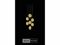 Led hanglamp - b067/7 - 3000k - warm wit - ø400 mm - in hoogte verstelbaar - zilver - afbeelding 4 van  5