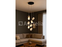 Led hanglamp - b068/7 - 3000k - warm wit - ø400 mm - in hoogte verstelbaar - zilver - afbeelding 2 van  4