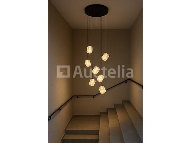 Led hanglamp - b068/7 - 3000k - warm wit - ø400 mm - in hoogte verstelbaar - zilver - afbeelding 4 van  4