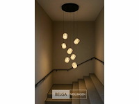 Led hanglamp - b068/7 - 3000k - warm wit - ø400 mm - in hoogte verstelbaar - zilver - afbeelding 5 van  5