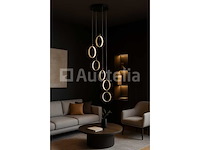 Led hanglamp - b069/6 - 3000k - warm wit - ø350 mm - in hoogte verstelbaar - zilver - afbeelding 1 van  4