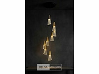 Led hanglamp - b073/8 - 3000k - warm wit - ø400 mm - in hoogte verstelbaar - zilver - afbeelding 4 van  4