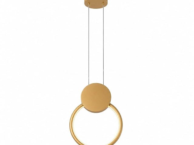 Led hanglamp 11w – 4000k neutraal wit - goud – ip20 – forever - afbeelding 3 van  5