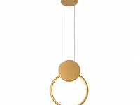 Led hanglamp 11w – 4000k neutraal wit - goud – ip20 – forever - afbeelding 3 van  5