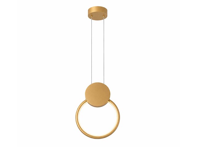Led hanglamp 11w – 4000k neutraal wit - goud – ip20 – forever - afbeelding 2 van  5
