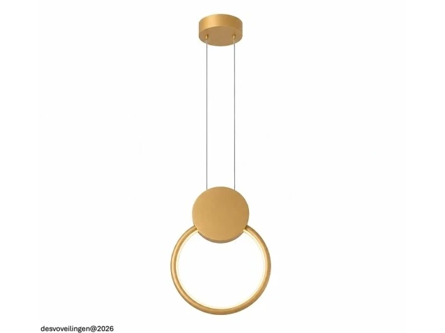 Led hanglamp 11w – 4000k neutraal wit - goud – ip20 – forever - afbeelding 3 van  6