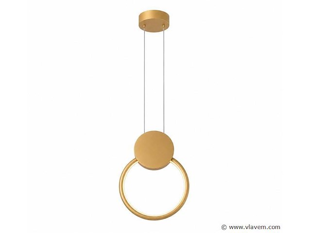 Led hanglamp 11w – 4000k neutraal wit - goud – ip20 – forever - afbeelding 2 van  5