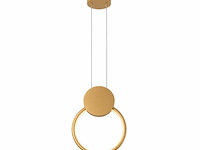 Led hanglamp 11w – 4000k neutraal wit - goud – ip20 – forever - afbeelding 2 van  5