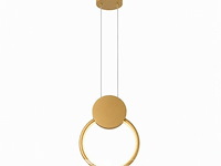 Led hanglamp 11w – 4000k neutraal wit - goud – ip20 – forever - afbeelding 3 van  6