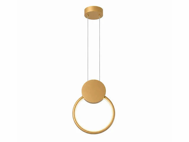 Led hanglamp 11w – 4000k neutraal wit - goud – ip20 – forever - afbeelding 2 van  5