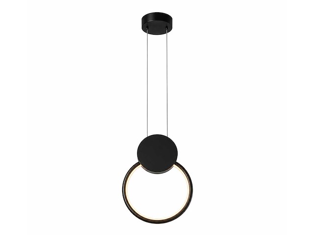 Led hanglamp 11w – 4000k neutraal wit - zwart – ip20 – forever - afbeelding 1 van  4