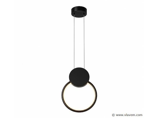 Led hanglamp 11w – 4000k neutraal wit - zwart – ip20 – forever - afbeelding 2 van  5