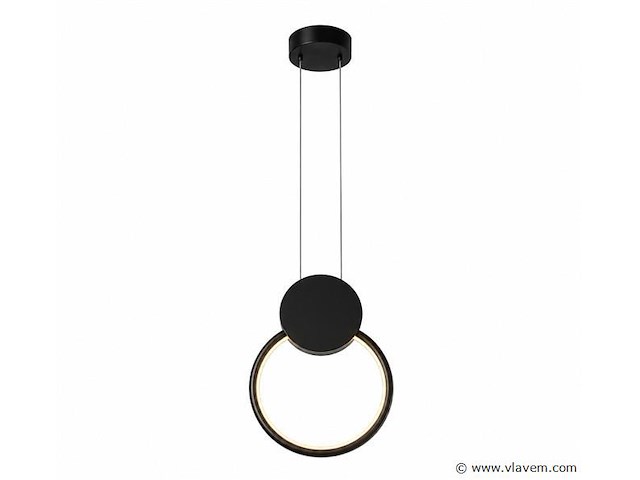 Led hanglamp 11w – 4000k neutraal wit - zwart – ip20 – forever - afbeelding 2 van  5