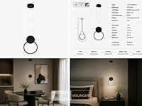 Led hanglamp 11w – 4000k neutraal wit - zwart – ip20 – forever - afbeelding 6 van  6