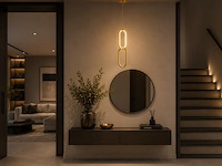 Led hanglamp 12w – 4000k neutraal wit - goud – ip20 – santana - afbeelding 1 van  5