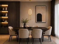 Led hanglamp 12w – 4000k neutraal wit - goud – ip20 – santana - afbeelding 3 van  5