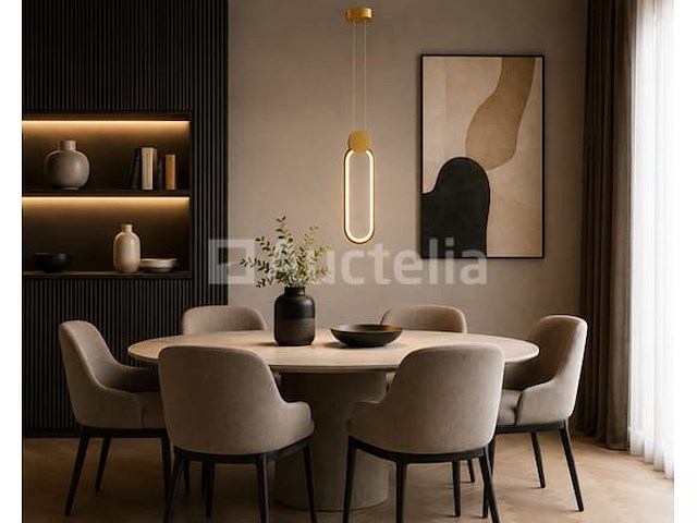 Led hanglamp 12w – 4000k neutraal wit - rose gold – ip20 – always - afbeelding 1 van  5