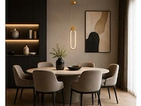 Led hanglamp 12w – 4000k neutraal wit - rose gold – ip20 – always
