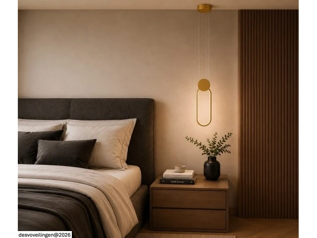 Led hanglamp 12w – 4000k neutraal wit - rose gold – ip20 – always - afbeelding 4 van  6