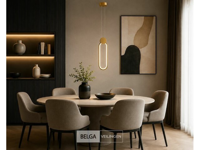Led hanglamp 12w – 4000k neutraal wit - rose gold – ip20 – always - afbeelding 1 van  6