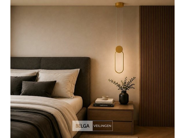 Led hanglamp 12w – 4000k neutraal wit - rose gold – ip20 – always - afbeelding 4 van  6