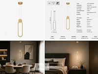 Led hanglamp 12w – 4000k neutraal wit - rose gold – ip20 – always - afbeelding 6 van  6
