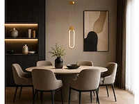 Led hanglamp 12w – 4000k neutraal wit - rose gold – ip20 – always - afbeelding 1 van  5