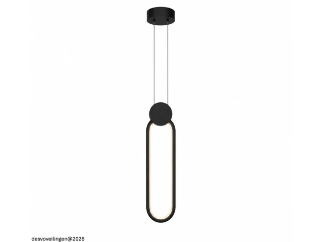 Led hanglamp 12w – 4000k neutraal wit - zwart – ip20 – always - afbeelding 3 van  6