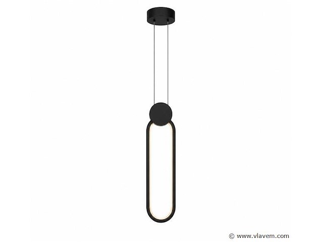 Led hanglamp 12w – 4000k neutraal wit - zwart – ip20 – always - afbeelding 2 van  5
