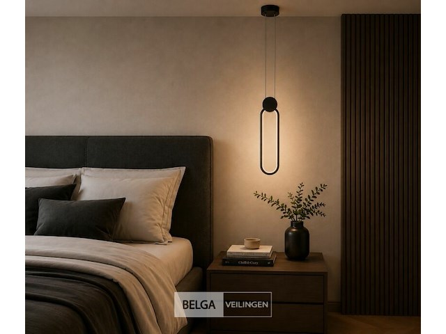 Led hanglamp 12w – 4000k neutraal wit - zwart – ip20 – always - afbeelding 4 van  6