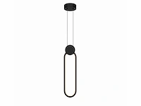 Led hanglamp 12w – 4000k neutraal wit - zwart – ip20 – always - afbeelding 2 van  5