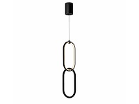 Led hanglamp 12w – 4000k neutraal wit - zwart – ip20 – santana - afbeelding 2 van  5