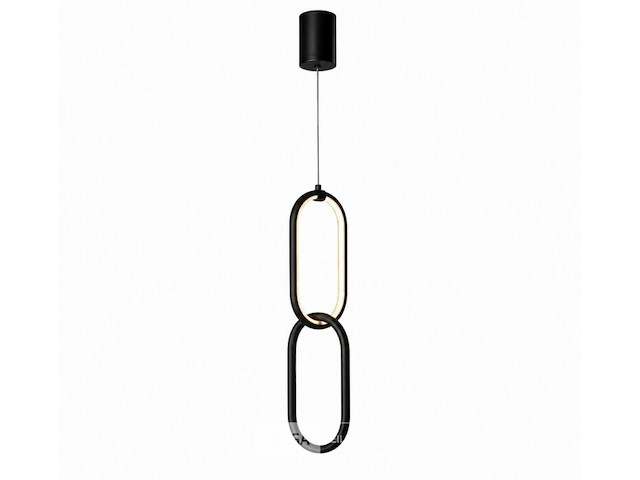 Led hanglamp 12w – 4000k neutraal wit - zwart – ip20 – santana - afbeelding 3 van  6