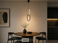 Led hanglamp 12w – 4000k neutraal wit - zwart – ip20 – santana - afbeelding 4 van  6