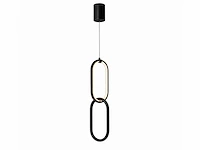 Led hanglamp 12w – 4000k neutraal wit - zwart – ip20 – santana - afbeelding 5 van  5