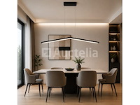 Led hanglamp 16w – 4000k neutraal wit - zwart – ip20 – edmond-16 - afbeelding 4 van  5