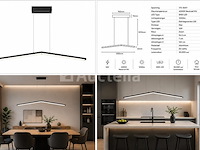 Led hanglamp 16w – 4000k neutraal wit - zwart – ip20 – edmond-16 - afbeelding 5 van  5