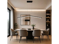 Led hanglamp 16w – 4000k neutraal wit - zwart – ip20 – edmond-16 - afbeelding 7 van  8
