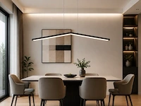 Led hanglamp 16w – 4000k neutraal wit - zwart – ip20 – edmond-16 - afbeelding 2 van  6