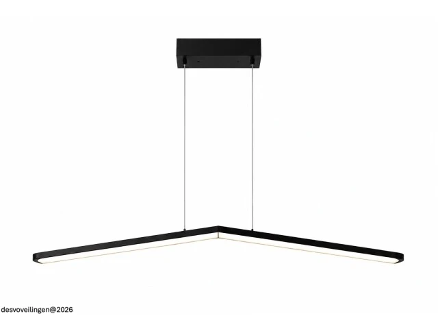 Led hanglamp 16w – 4000k neutraal wit - zwart – ip20 – edmond-16 - afbeelding 3 van  6