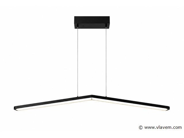 Led hanglamp 16w – 4000k neutraal wit - zwart – ip20 – edmond-16 - afbeelding 2 van  5