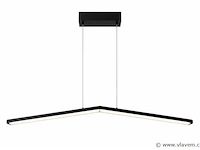 Led hanglamp 16w – 4000k neutraal wit - zwart – ip20 – edmond-16 - afbeelding 2 van  5